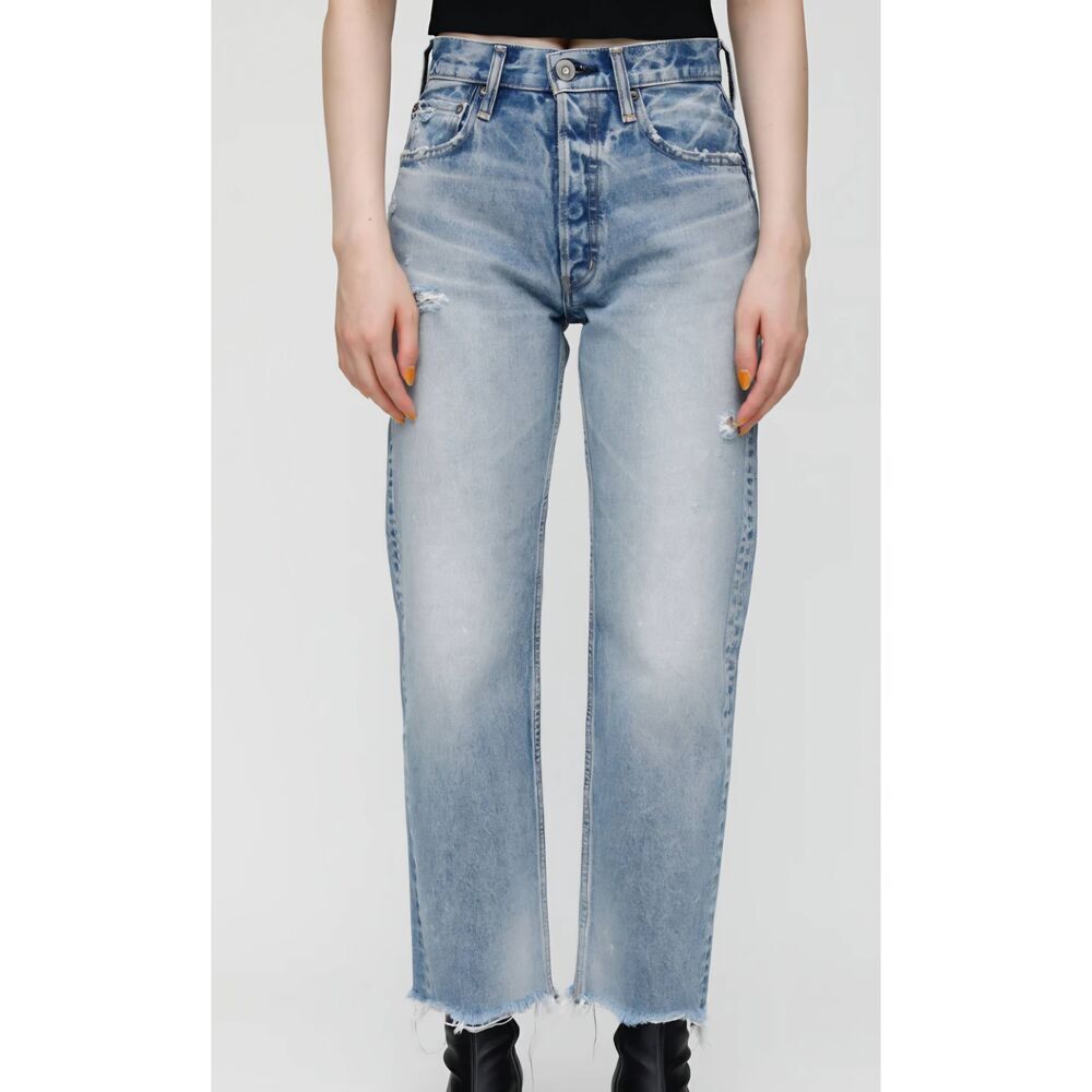 Moussy - MV Lomita Cropped Wide Straight in Blue sz 32